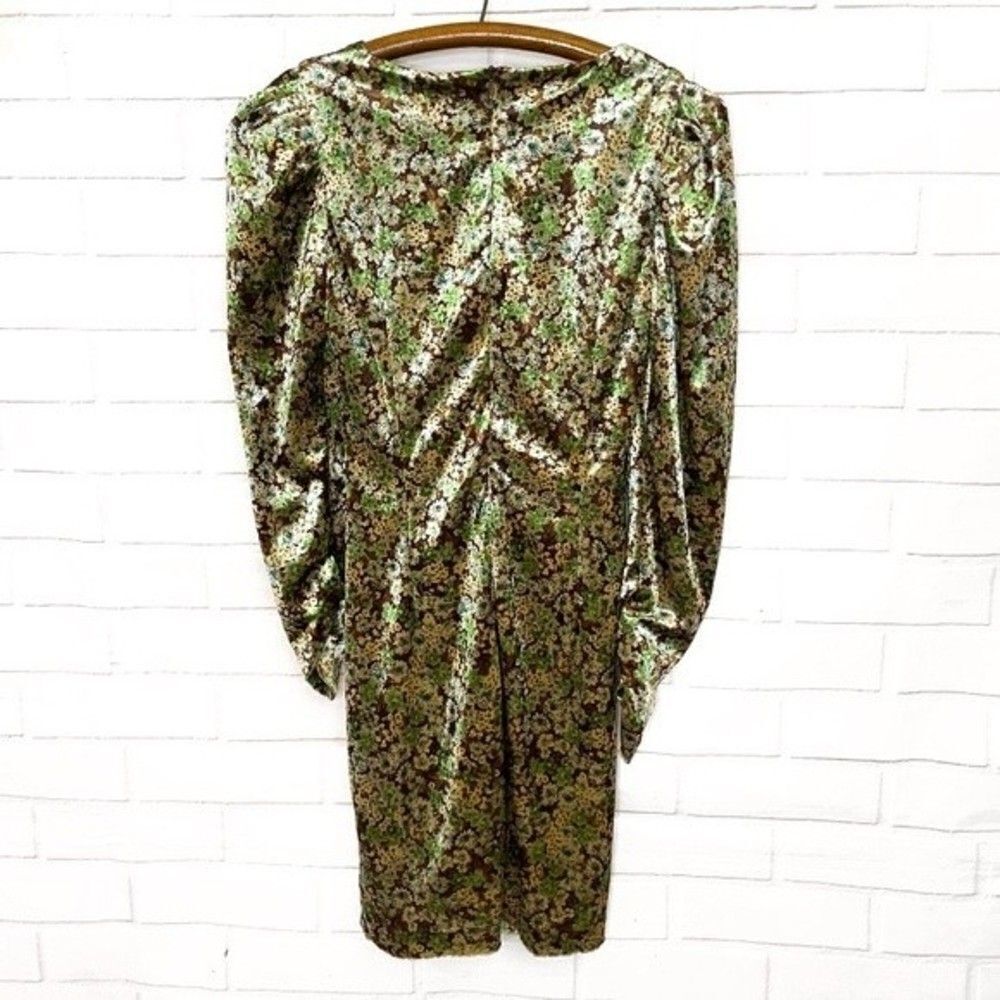 2 for $30 ZARA Velvet Floral Mini Dress - Picture 8 of 12
